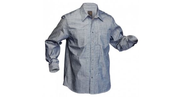Image of 5.11 Tactical Chambray Long Sleeve Shirt - Mineral Blue - S 72403-766-S