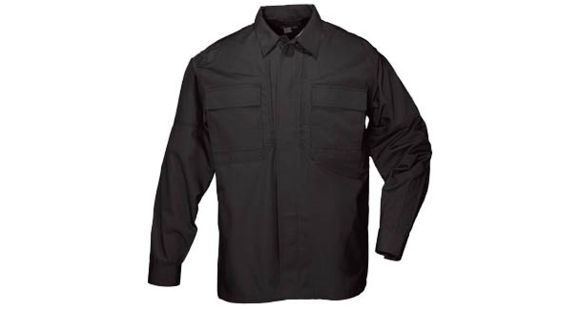 Image of 5.11 Tactical Taclite TDU L/S Tall Shirt - Mens, Black, L, 72054T-019-L