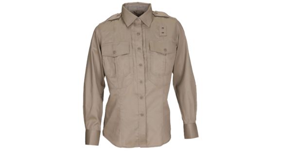 Image of 5.11 Tactical Twill PDU Class B L/S Shirt - Womens, Silver Tan, MT, 62065-160-M-T