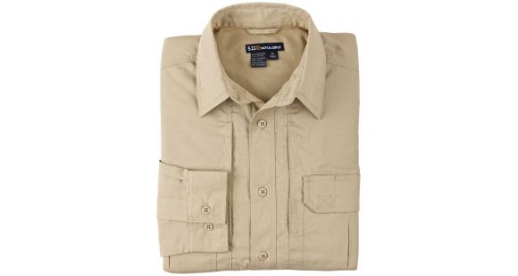 Image of 5.11 Tactical Taclite Pro L/S Shirt - Womens, TDU Khaki, L, 62070-162-L