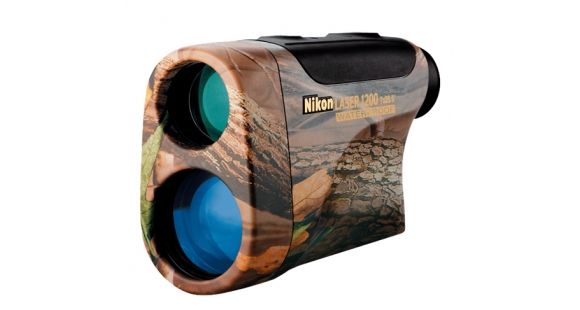 Image of Open Box, Dealer Demo, Nikon 1200 Team Gold 7x25 Fogproof Laser Rangefinder, RealTree Camo 8359
