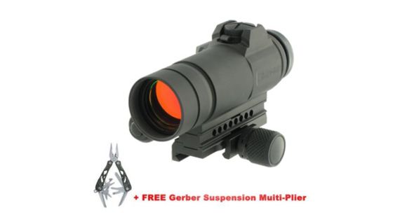 Image of Aimpoint CompM4s Red Dot Reflex Sight, 2 MOA Dot Reticle, w/ Multi-Plier, Black, Semi Matte, Anodized, 12172-KIT