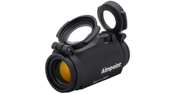 Image of Aimpoint Micro H-2 Red Dot Reflex Sight 1x18mm, 2 MOA Dot Reticle, Black, Semi Matte, Anodized, 200186