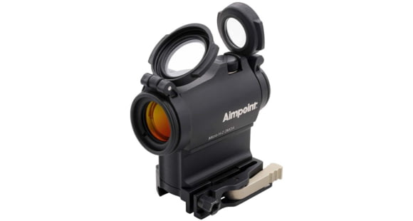 Image of Aimpoint Micro H-2 Red Dot Reflex Sight, 2 MOA Dot Reticle, w/ LRP Mount &amp; Spacer, Black, Semi Matte, Anodized, 200211