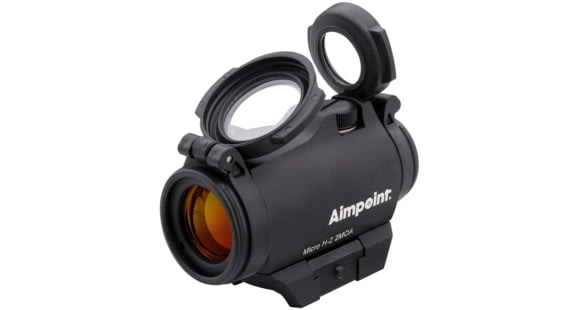 Image of Aimpoint Micro H-2 Red Dot Reflex Sight 1x18mm, 2 MOA Dot Reticle, w/ Picatinny Mount, Black, Semi Matte, Anodized, 200185