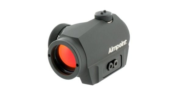 Image of Aimpoint Micro S-1 Red Dot Reflex Sight, 6 MOA Dot Reticle, Black, Semi Matte, Anodized, 200369