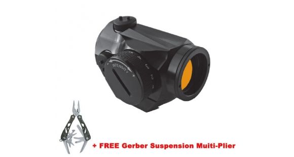 Image of Aimpoint Micro H-1 4 MOA Waterproof Red Dot Scope, Matte Black w/ FREE Gerber Multi-Pliers, 11910
