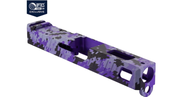 Image of USED American Tactical Arms OPMOD ATA19 Badger Slide W/ Optic Cut, Glock 19, Gen 3, Purple Digital, SLD-ATA19-BDR-DIGI-PURP-RMR, EDEMO1, Used, Condition Fair