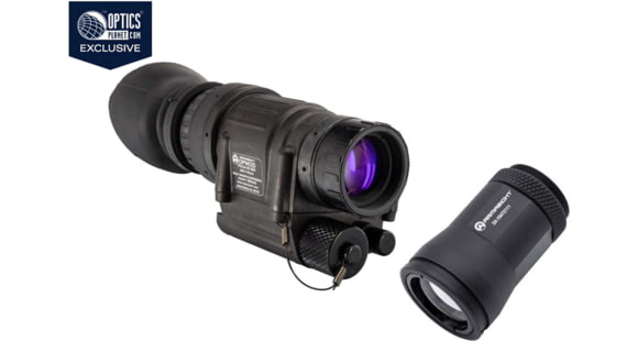 Image of Armasight OPMOD PVS-14 Night Vision 1x26mm Monocular w/ 3x Magnifier, Gen 3, 72-81 lp/mm, Black, NAMPVS14OPG9D41