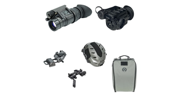 Image of Armasight PVS-14/Sidekick Bundle, Gen 3 Ghost White Phosphor IIT NVM - Black, 320 TMM, M/L Helmet