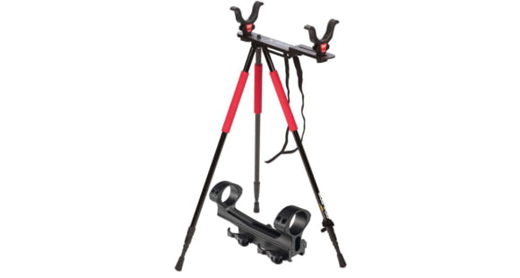 Image of ATN Scope Mounting System Quick Detach 1-PC Base &amp; BogPod SSC Super Steady Combo Tripod Kit