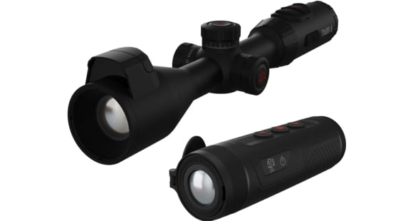 Image of ATN ThOR 6 Elite 3.5-28x Thermal Rifle Scope w/Built-in Laser Rangefinder and BlazeTrek 325 Thermal Monocular