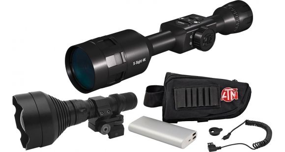 Image of ATN X-Sight 4K 3-14 Day/Night Beginner Kit Battery Pack w/ IR Illuminator, 30mm Tube