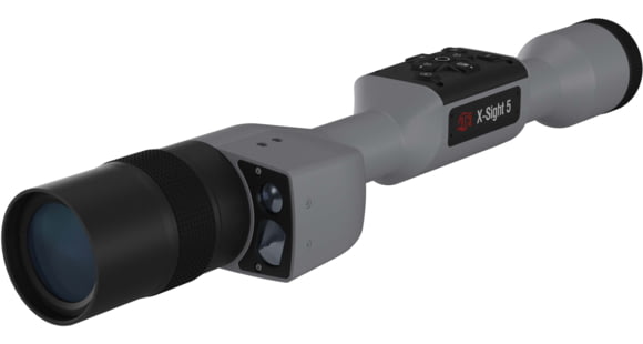 Image of ATN X-Sight 5 LRF 5-25x UHD Smart Day/Night Hunting Rifle Scope, 30mm Tube w/ Gen 5 Sensor, Wolf Grey, DGWSXS5255LRFWG