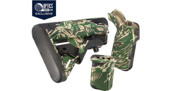 Image of B5 OPMOD Stock &amp; Grips Kit, Tiger Stripe, KIT-1756