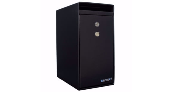 Image of Barska 0.27 Cu Ft Dual Key Depository Security Safe, Black, Small, AX13558