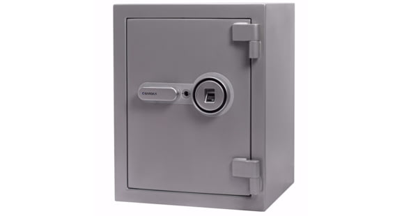 Image of Barska 1.64 Cu Ft Biometric Fireproof Safe, Grey, Medium, AX13494