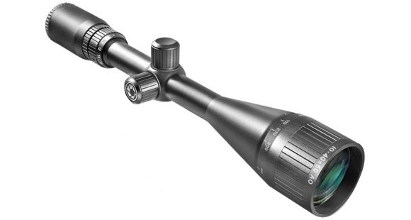 Image of Barska 10-40X50 Adjustable Objective Varmint Rifle Scope, Black, Target Dot Reticle AC11318