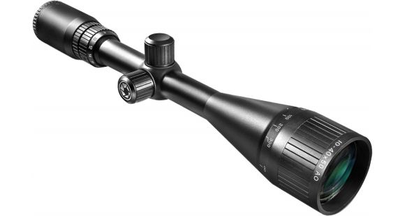 Image of Barska 10-40X50 Adjustable Objective Varmint Rifle Scope, Matte Black, MilDot Reticle