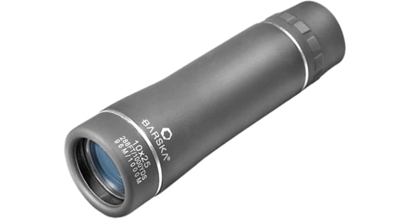 Image of USED Barska 10x25 Trend Roof BK-7 Prism Rubber Armor Monocular, Grey AA10196, EDEMO2, Used, Condition Like New