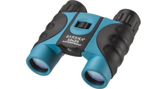 Image of Barska 10x25mm Waterproof Compact Binocular, Blue, Small, AB12727