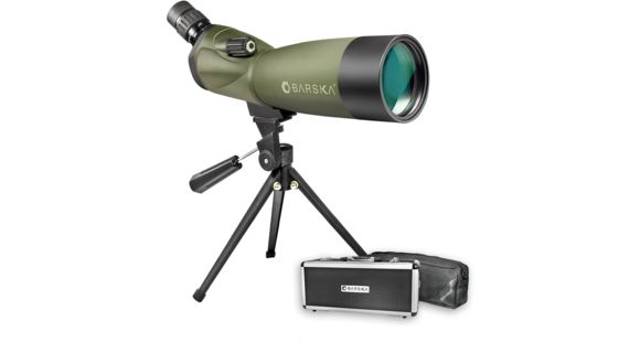 Image of Barska 20-60x60mm WP Blackhawk Porro Waterproof Spotting Scope, Angled, Green AD11284