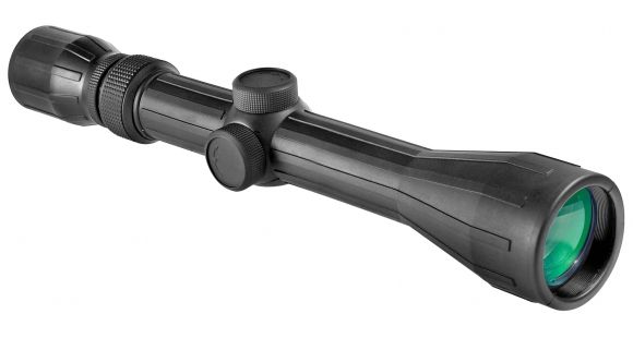 Image of Barska 3-9x40 Millimeter Rubber Armor Contour Rifle Scope - 4A Mil Plex Illuminated Reticle w/Rings