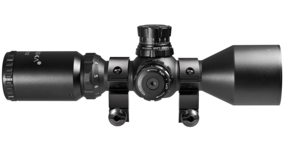 Image of Barska 3-9X42 IR Contour 1in Rifle Scope, Matte, Mil Dot IR Dual Color Reticle - AC11422