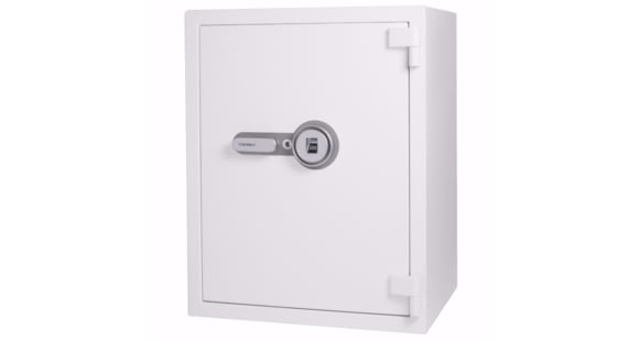Image of Barska 4.48 Cu Ft Biometric Fireproof Safe, White, Large, AX13496