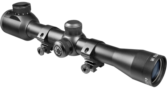 Image of USED Barska 4x32 IR Plinker 22 Rifle Scope w/ Illuminated Reticle &amp; 3/8in Rings - AC10037, EDEMO3, Used, Condition Like New
