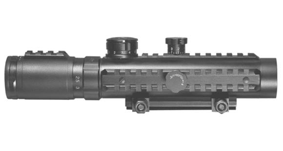 Image of Barska Multi-Rail Electro Sight Cross IR Reticle Rifle Scope, Black, 1-3x30 - AC11396