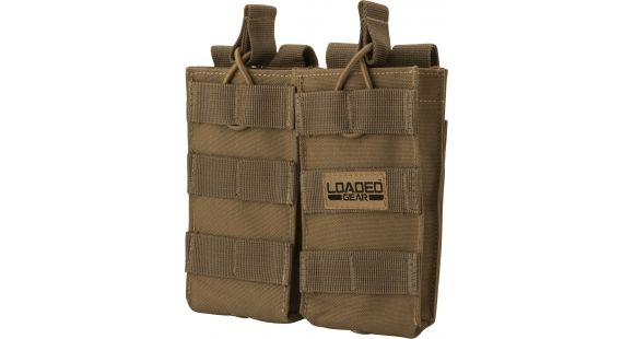 Image of Barska Loaded Gear CX-850 Double Magazine Pouch,Flat Dark Earth, BI13002