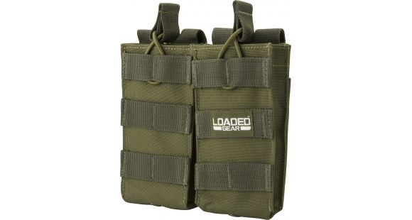 Image of Barska Loaded Gear CX-850 Double Magazine Pouch,OD Green, BI13004