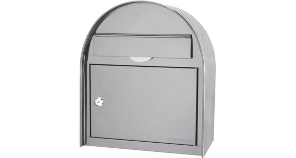 Image of Barska Locking Wall Mount Mailbox, White, Large, CB13254