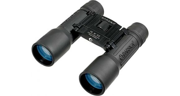 Image of Barska Lucid View 16x32mm Roof Prism Compact Binoculars, Clam Pack, Camo, Black, AB10115