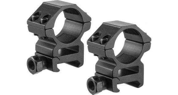 Image of Barska Medium 1in Weaver Style HQ Rings, Black, Medium, AI13184