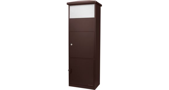 Image of Barska MPB-600 Parcel Box with Package Compartment, Brown, Large, CB13334