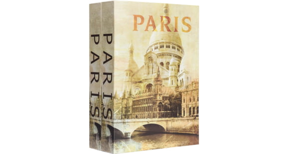 Image of Barska Paris &amp; Paris Series Dual Book Lock Boxes with Key Lock, Multi, Medium, CB13058