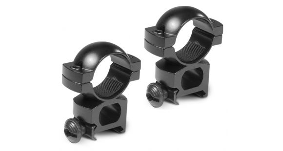 Image of Barska Rifle Scope Rings - 1in, Extra High Height, Matte Black, Weaver See-Thru - AI10468