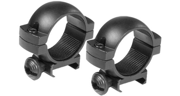 Image of Barska Rifle Scope Rings - 30mm, Low Height, Matte Black, Weaver - AI10338