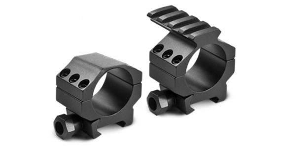 Image of Barska Rifle Scope Rings - 30mm w/ 1in Insert, Low Height, Picatinny Rail, See-Through Base - AI11490