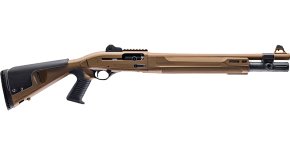 Image of Beretta 1301 Tac C Mod2 Pistol Grip 3in Tactical Semi-Auto Shotgun, 12 Gauge, 18.5in BBL, Synthetic FDE Stock, Fiber Optic Front Sight, 7+1 Capacity, FDE, J131M2CTP187F