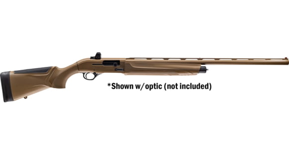 Image of Beretta A300 Ultima 3in Field Kick-Off Semi-Auto Shotgun, 12 Gauge, 28 inch Barrel, Synthetic Marsh Solid Stock, Fiber Optic Front Sight, FDE, J32BR18