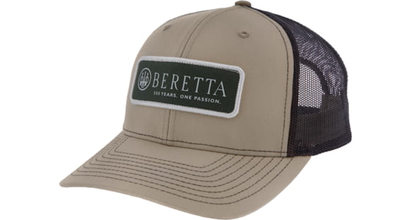Image of Beretta Heritage 112 Trucker Hat - Men's, Khaki/Coffee, BC025T1675012UUNI