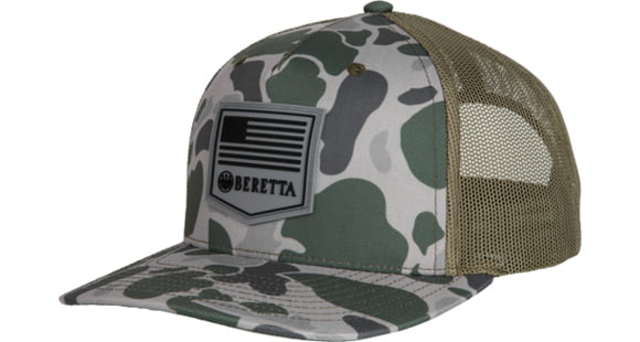 Image of Beretta PM Trucker Hat - Men's, Green Duck Camo, One Size, BC047T1675085X