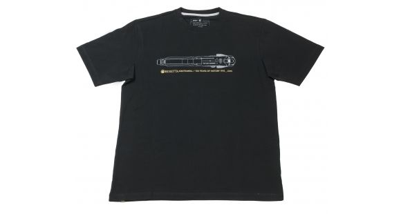 Image of Beretta Centennial Pistol T-Shirt, Black, 3XL TS441T09620999XXXL