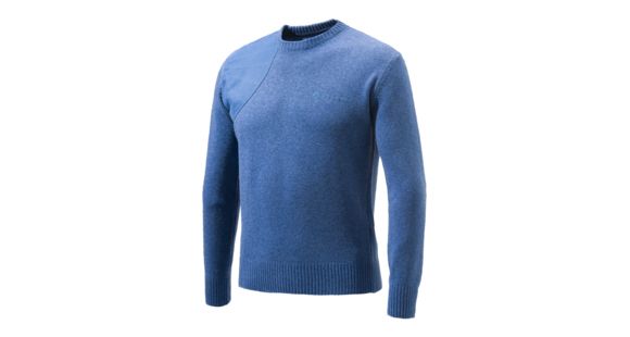 Image of Beretta Crewneck Sweater, Avio Melange, Extra Large, PU441T11940538XL