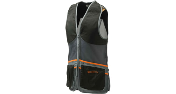 Image of Beretta Full Mesh Shooting Vest, Black &amp; Grey, 2XS, GT671T15530903XXS