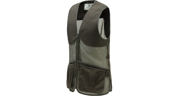 Image of Beretta Full Mesh Shooting Vest, Brown Bark, Extra Small, GT671T155308AAXS