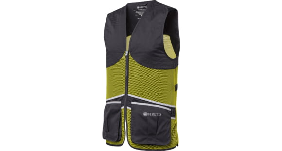 Image of Beretta Full Mesh Shooting Vest, Ice Grey &amp; Sulphur Spring, 2XL, GT671T155309SVXXL